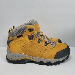 Clorts Women's Waterproof Yellow/Gray Hiking Boots US Size 7